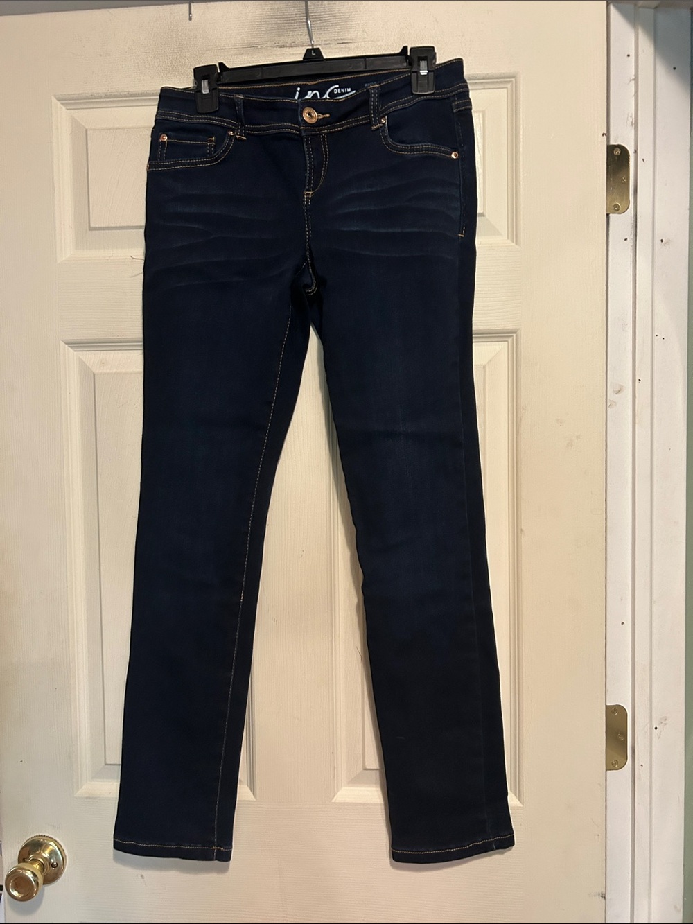 INC Denim Skinny Jeans in Dark Blue Size 4